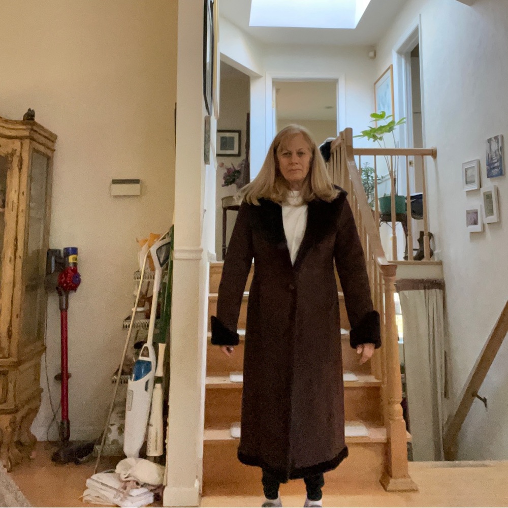 Faux shearling coat
